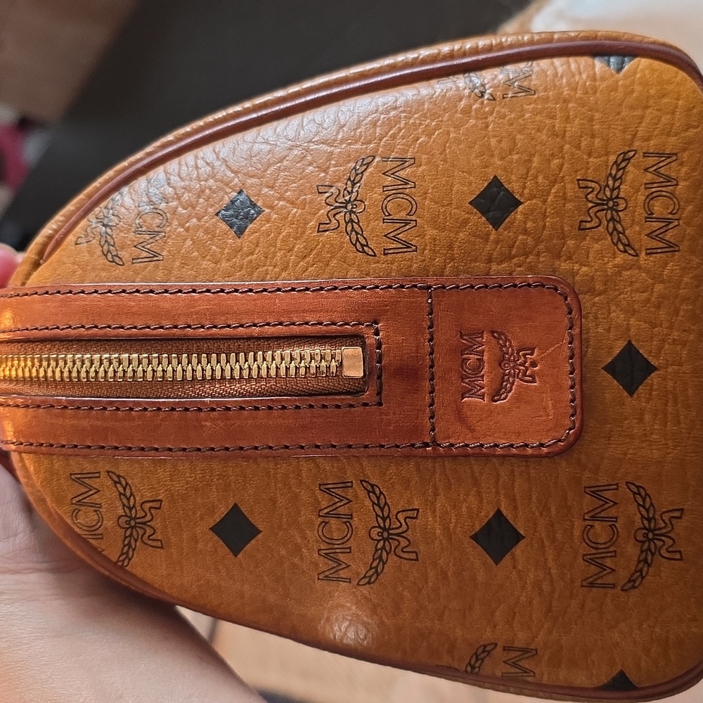 MCM Cognac Visetos Satchel - Picture 5 of 12